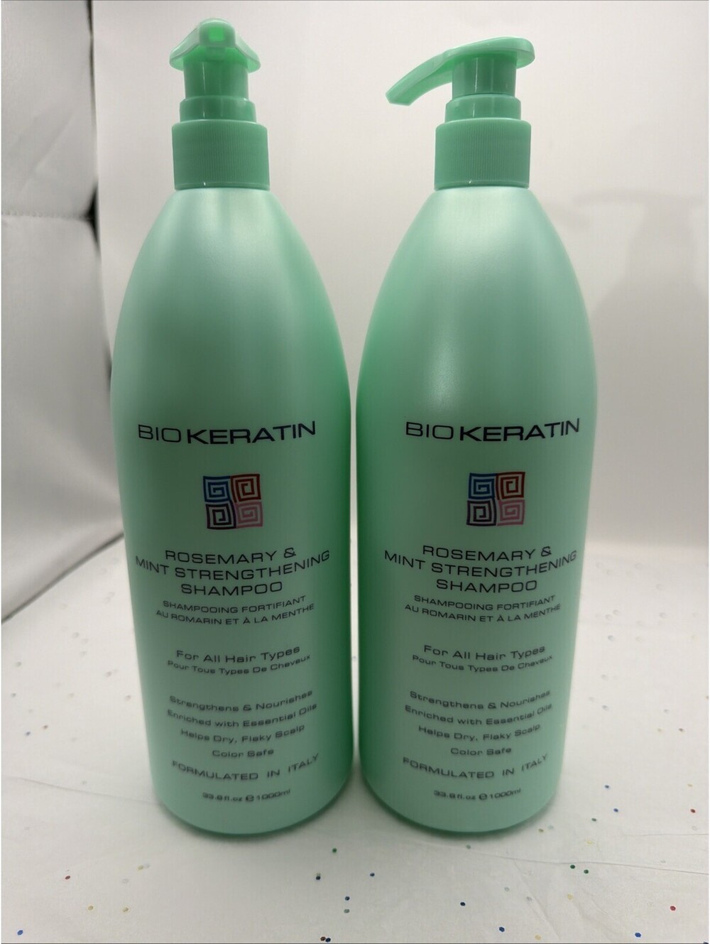 Bio Keratin Protein Shampoo Avocado Rosemary Mint Strengthening 2 Pack 33.8 oz